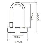 Oxford Magnum U -Kock s nosačem - 170x315mm LK224