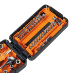 BETA Assortment of 11 hexagon sockets, 21 bits and 7 accessories, in plastic case 009000947