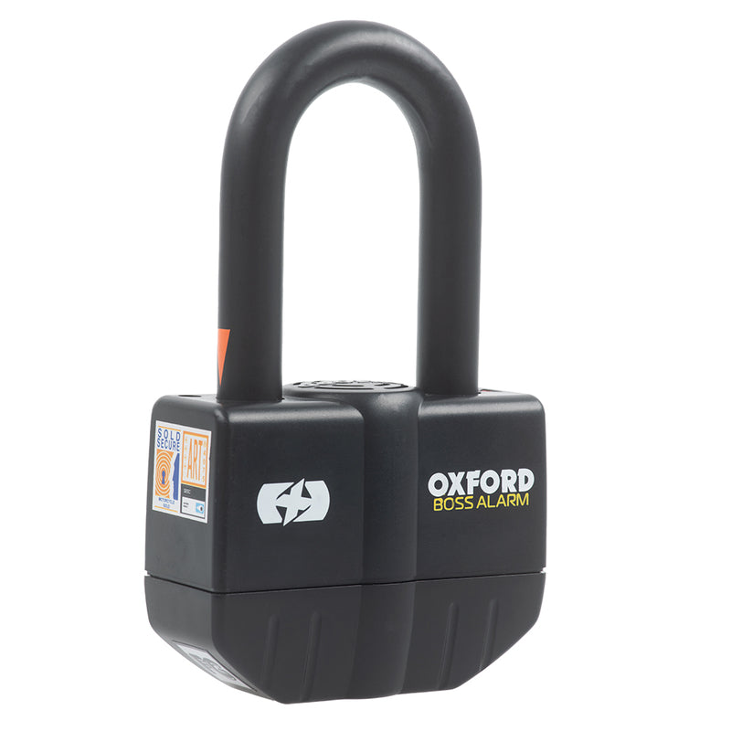 Oxford Boss Alarm Lock 16 mm + lanac 12 mm x 1,5m LK481