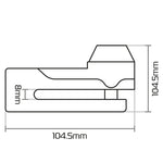 Oxford Titan Ø10mm tapu diska slēdzene - melna LK485