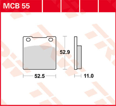 TRW BRAKE PAD TRW MCB55 MCB55