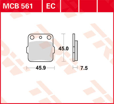 TRW BRAKE PAD TRW MCB561 MCB561