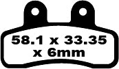 EBC BRAKE PAD FA SEE Organic FA448
