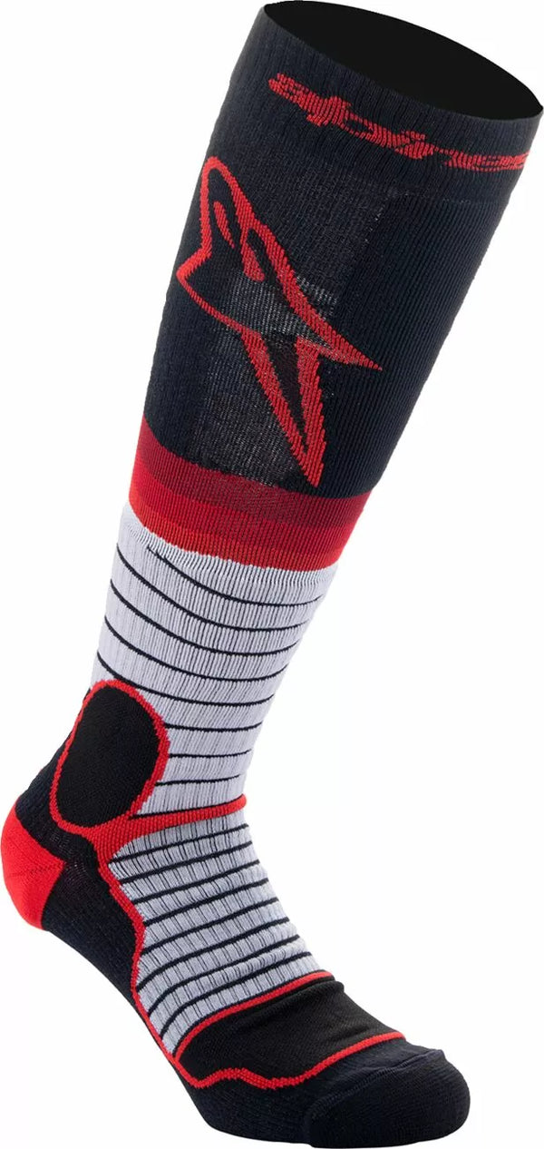 Alpinestars (MX) SOCK MX PRO BLK/GY/RED M 4701524-1215-M