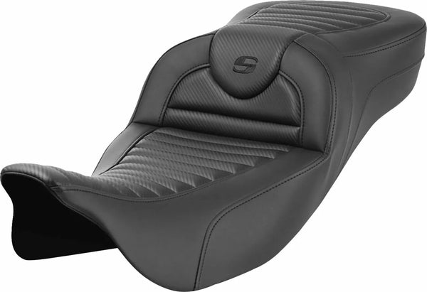 Saddlemen Seat Roadsofa FLT 08-Up-Carb 808-07b-20500