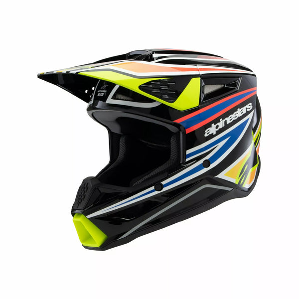 AlpineStars (MX) Na površini kaciga SM3 WURX BLK/YL/B Y 8302125-1574-SYM