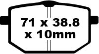 EBC BRAKE PAD FA looks organic FA118