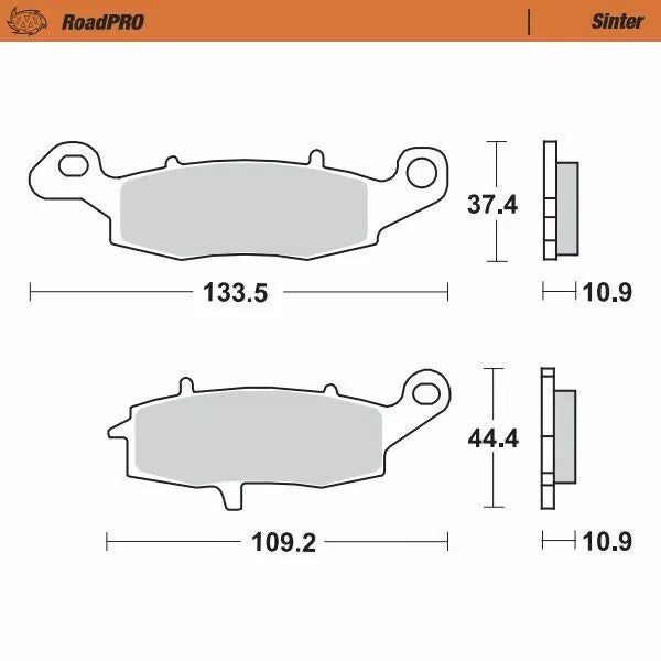 Moto-Master Brake Pad Sinter Rear 410902