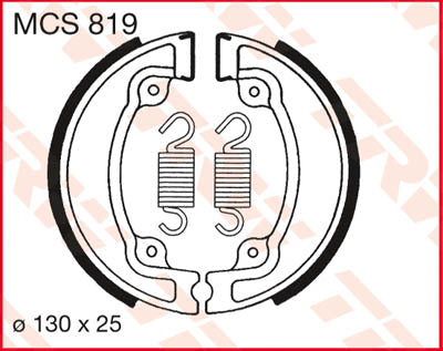 TRW BRAKE SHOES TRW MCS819 MCS819