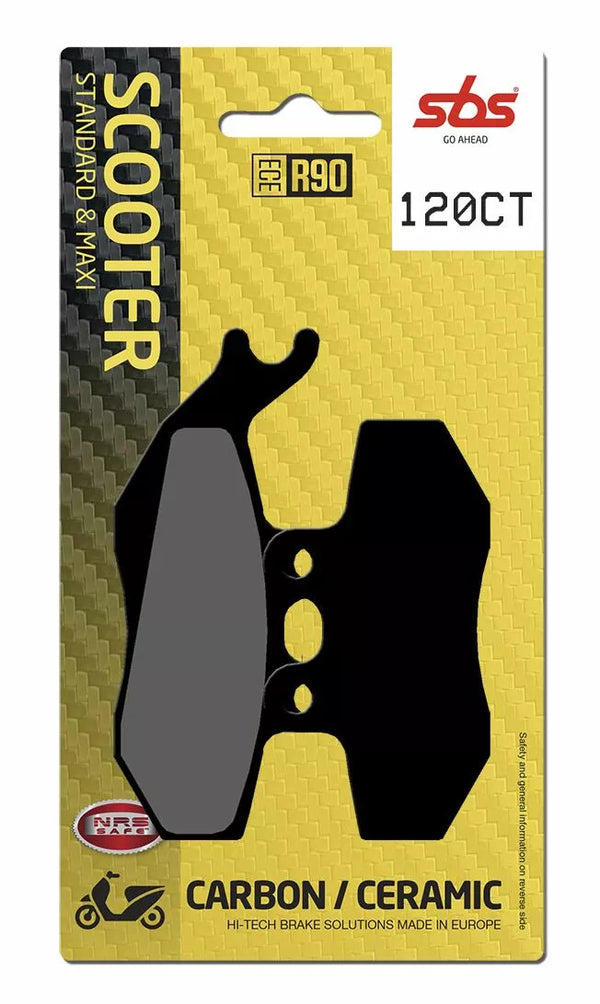 SBS Brake Pad Car/Cer Scoot 120ct