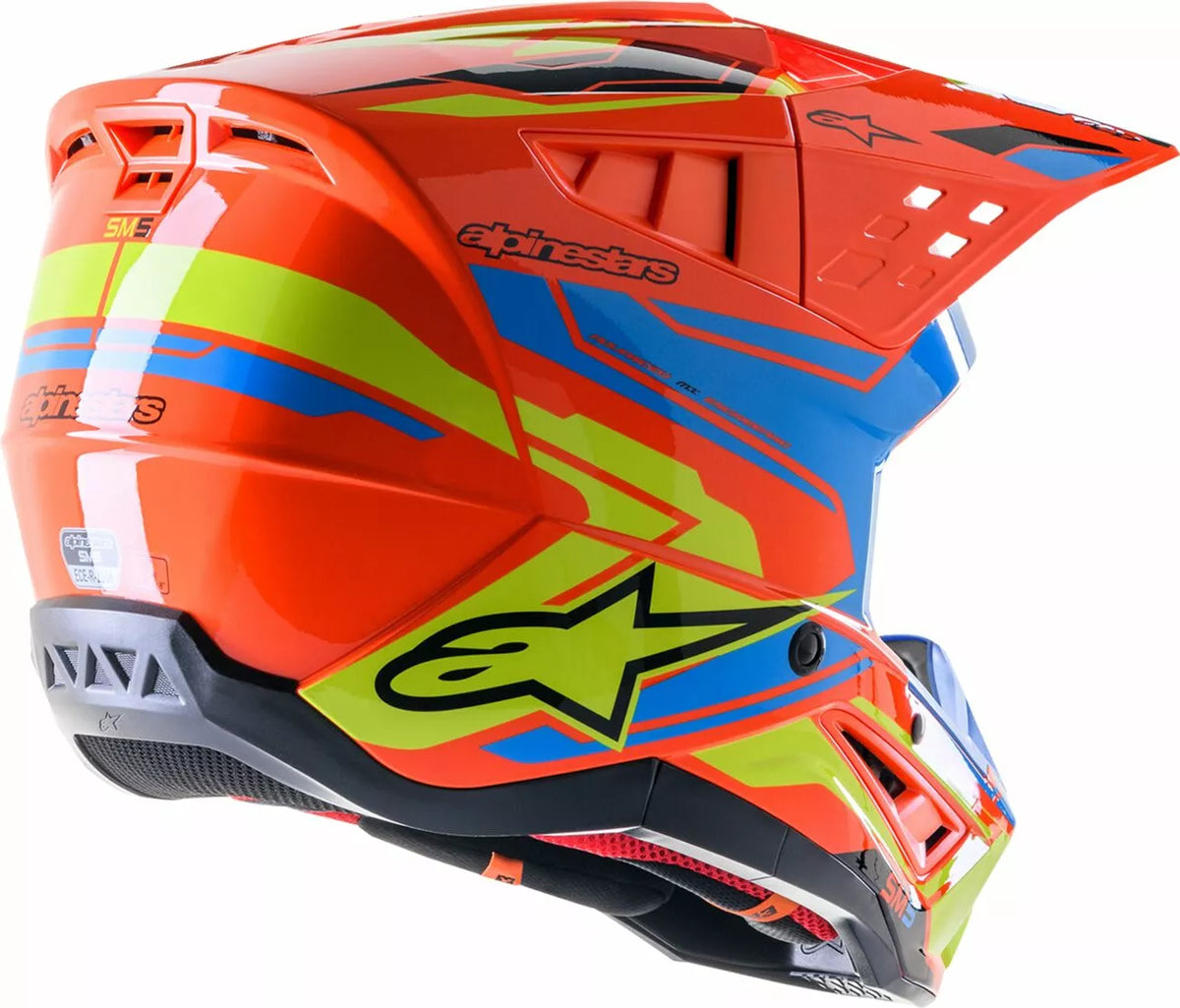 Alpinestars Cross MC Helmet SupETech M5 Action 2 Orange /Flu