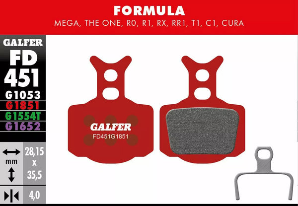 Galfer kočni jastuk Advanced FD451G1851