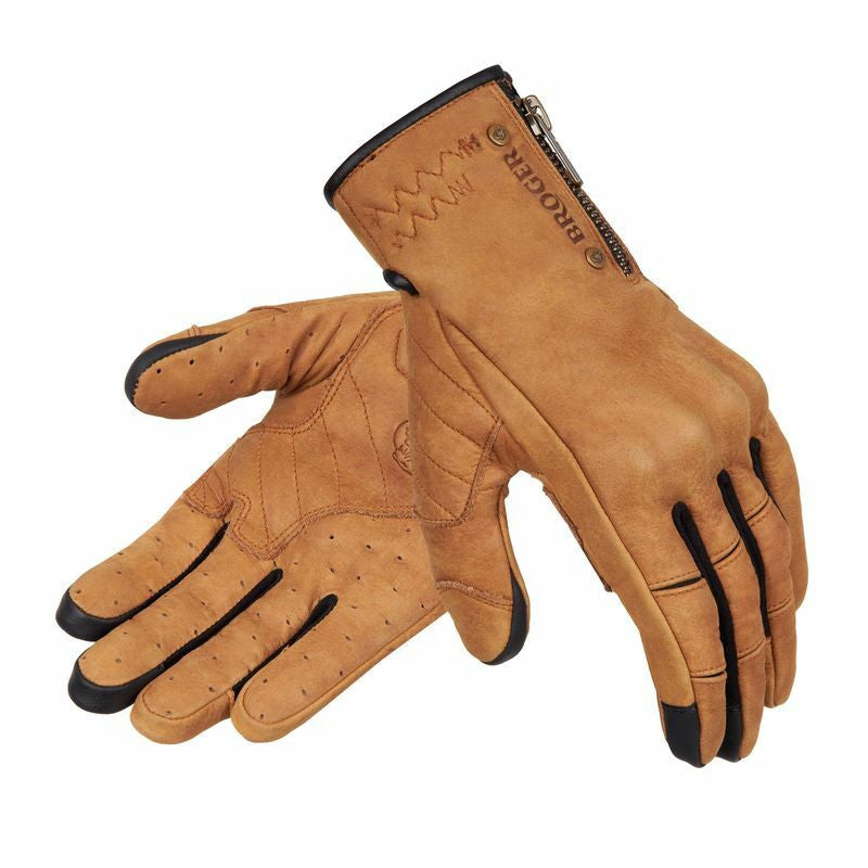 Broger Dam MC Gloves Florida Cognac