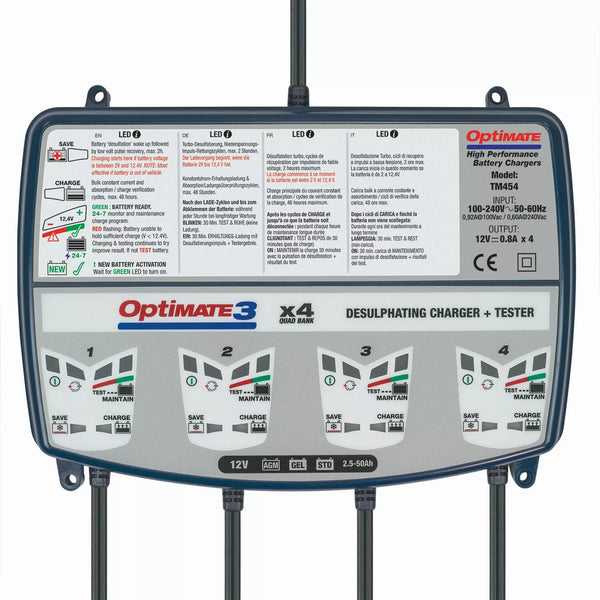 Tecmate Charger Opt 3 -4Bank's TM454