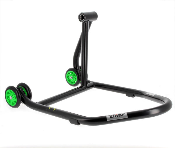 Bihr mājas celiņš labās vienas rokas aploka statīva Matt Black Green Wheelsnull