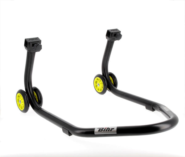 Bihr mājas celiņa Realar aploka stends ar "V" adapteriem Matt Black Yellow Wheelsnull
