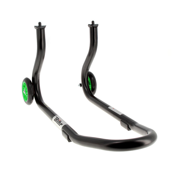 Bihr Home Track Fiksni prednji stalak za veslanje Matt Black Green WheelsNull