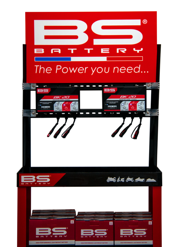 BS BATTERY Display Kit with one BK20 Charger NULL