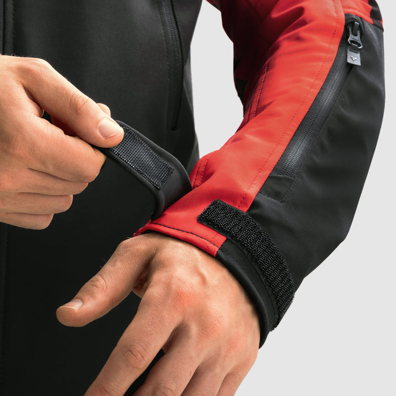 „Rebelhorn Softshell MC-Jacket Slash Black /Red“