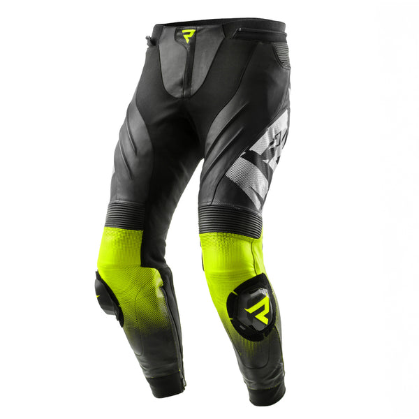 Rebelhorn mc-leather pants inferno black /flu