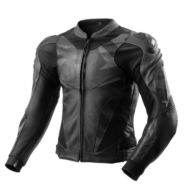 Rebelhorn mc-leather jacket inferno black