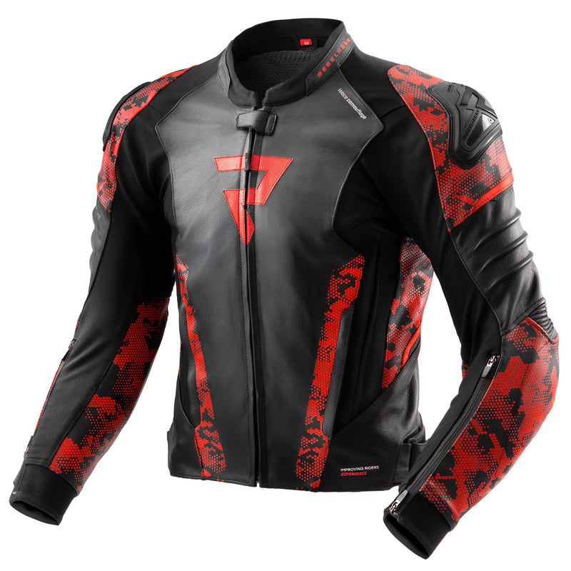 Rebelhorn MC-Leather jaka Veloce Black /Camo Red