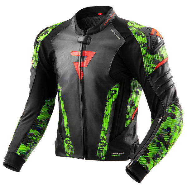 Pobunjenica MC-peraja jakne Veloce Black /Camo Green