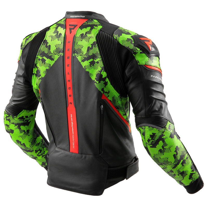 „Rebelhorn MC-Oher“ striukė „Veloce Black“ /„Camo Green“