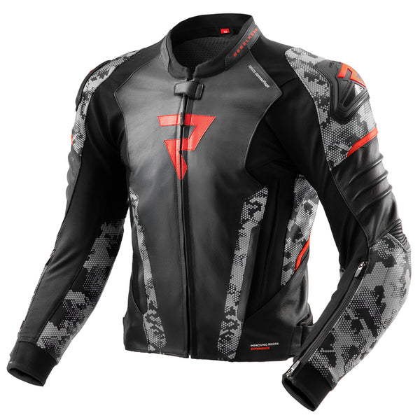 Pobunjenica MC-peraja jakne Veloce Black /Camo Grey
