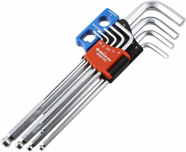 Bikeservice Magnetic Ball-End Hex 9PC BS9103