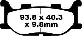 EBC BRAKE PAD HH SINT SCOOTER SFA199HH