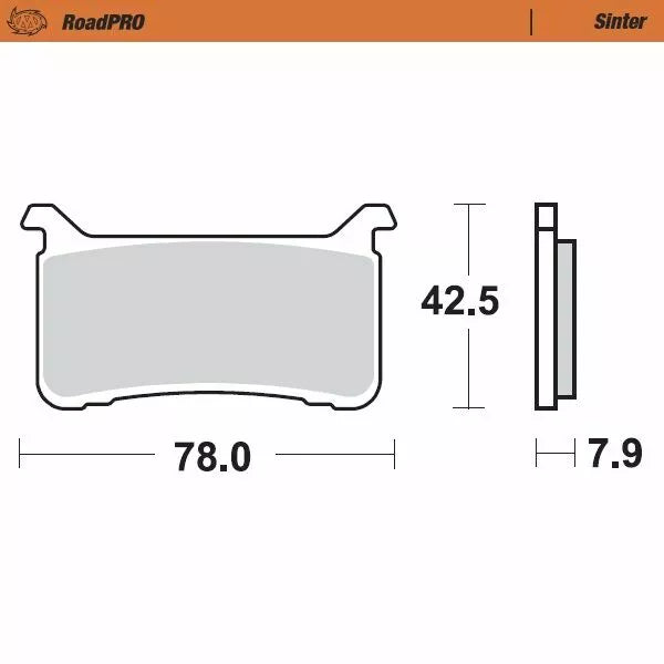 Moto-master kočnica Sinter Front 413101
