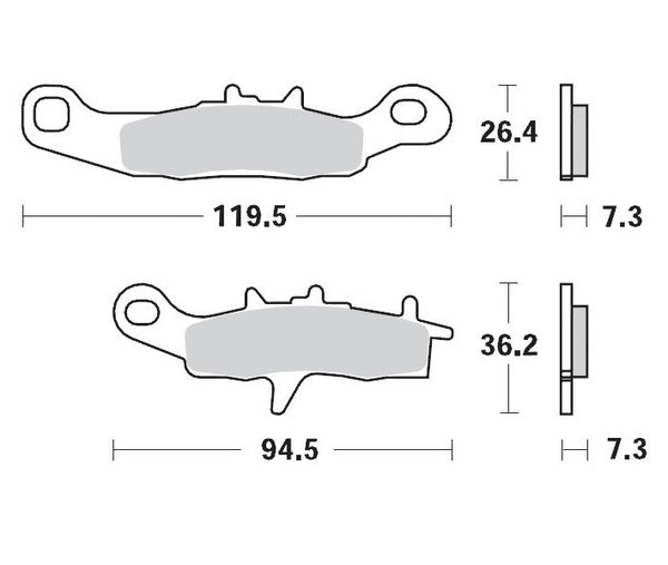 Moto-Master bremžu spilventiņu sacīkstes 093911