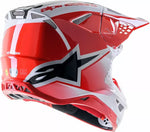 „Alpinestars Cross MC Helmet SupeTech M10 Unite White /Red“