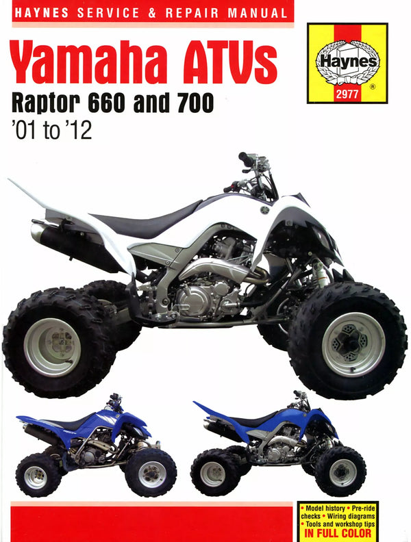 Haynes Yamaha Raptor 660 i 700 A 2977