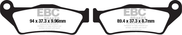 EBC BRAKE PAD SINTERED HH FA671HH