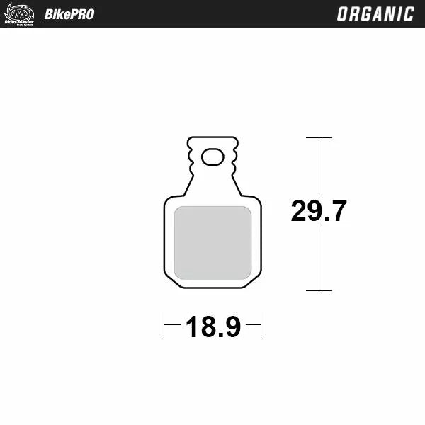 Moto-Master bremžu spilventiņa Organic 731241