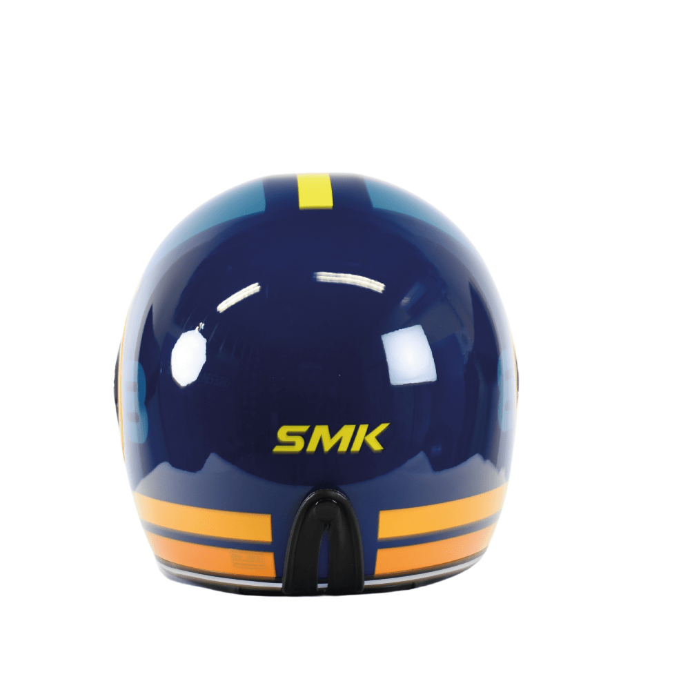 SMK integruotas MC šalmo retro „Ranko Blue“ /„Orange“