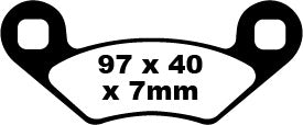 EBC BRAKE PAD CARBON TT DIRT FA159TT