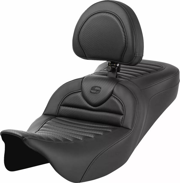 Saddlemen Seat Roadsofa FLT 08-Up-Carb 808-07b-201