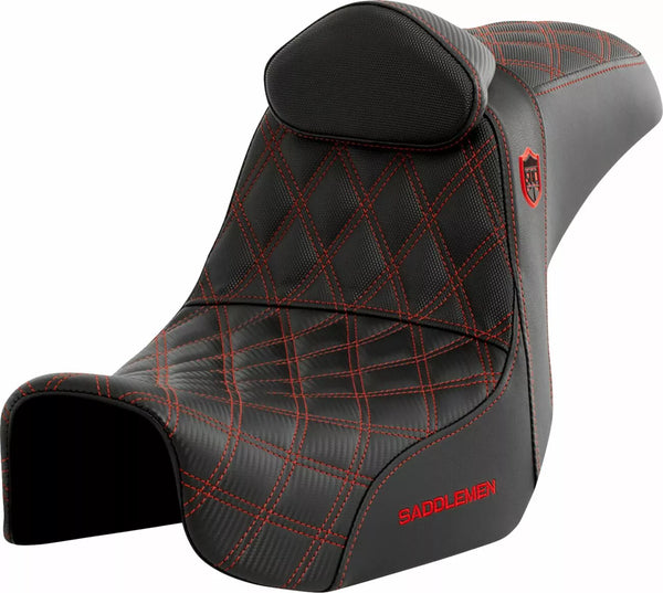 Saddlemen Seat SDC Perf Gripper ar BR Red SC80604REDRT