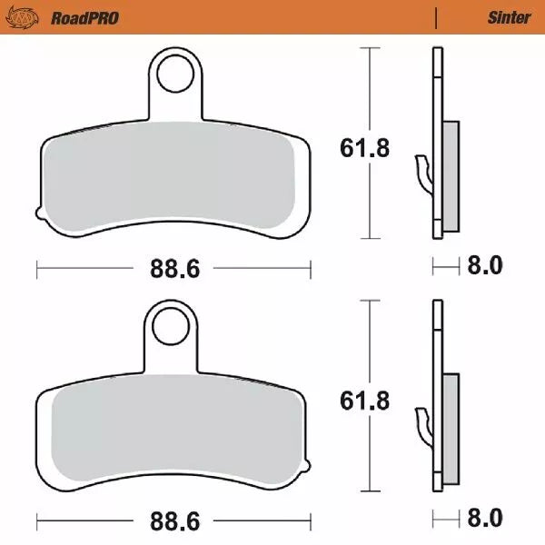 Moto-master kočni jastučić sintera sprijeda 411501