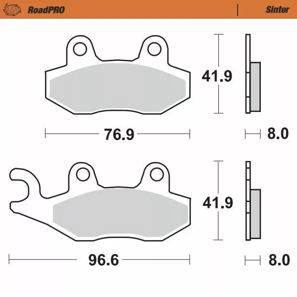 Skútr brzdového podložky Moto-Master 401303