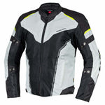 Rebelhorn Textile Motorcycle Jacket Hiflow IV Black / Silver / Flu 