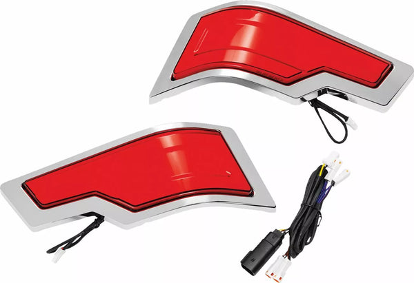 Kuryakyn Tourpak LT Tracer Chr Red Kur2954