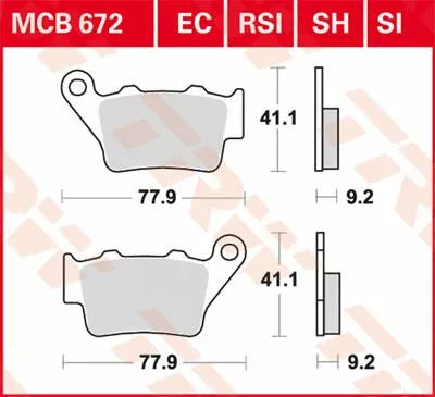 „TRW“ stabdžių padėkliuko ekologiškas visureigis MCB672EC