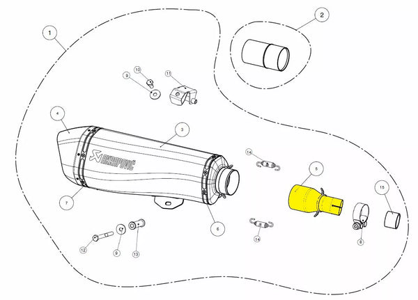 Akrapovic Link Pipe SS L-PI5SO1