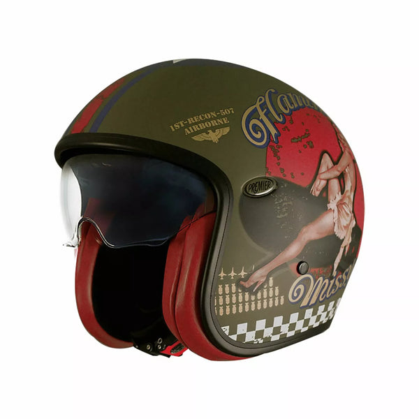 Premier Helmets Helmet Vntge PU Milbm 2x Apjetvi6fibupm0xxl