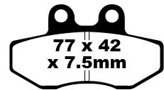EBC BRAKE PAD FA looks organic FA167