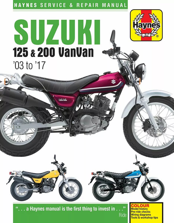 Haynes Suzuki RV125/300 VANVAN (6355